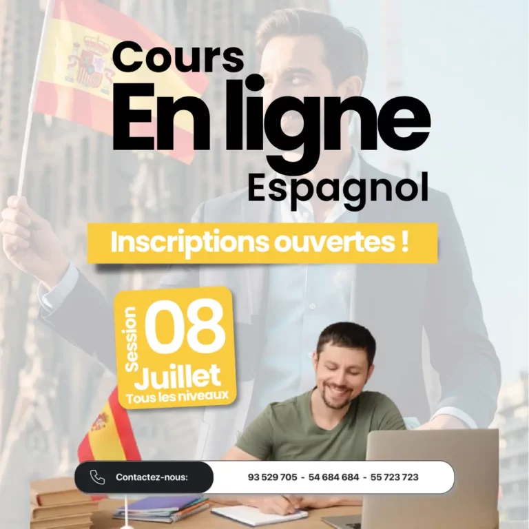 Cours espagnol en ligne session été 2026